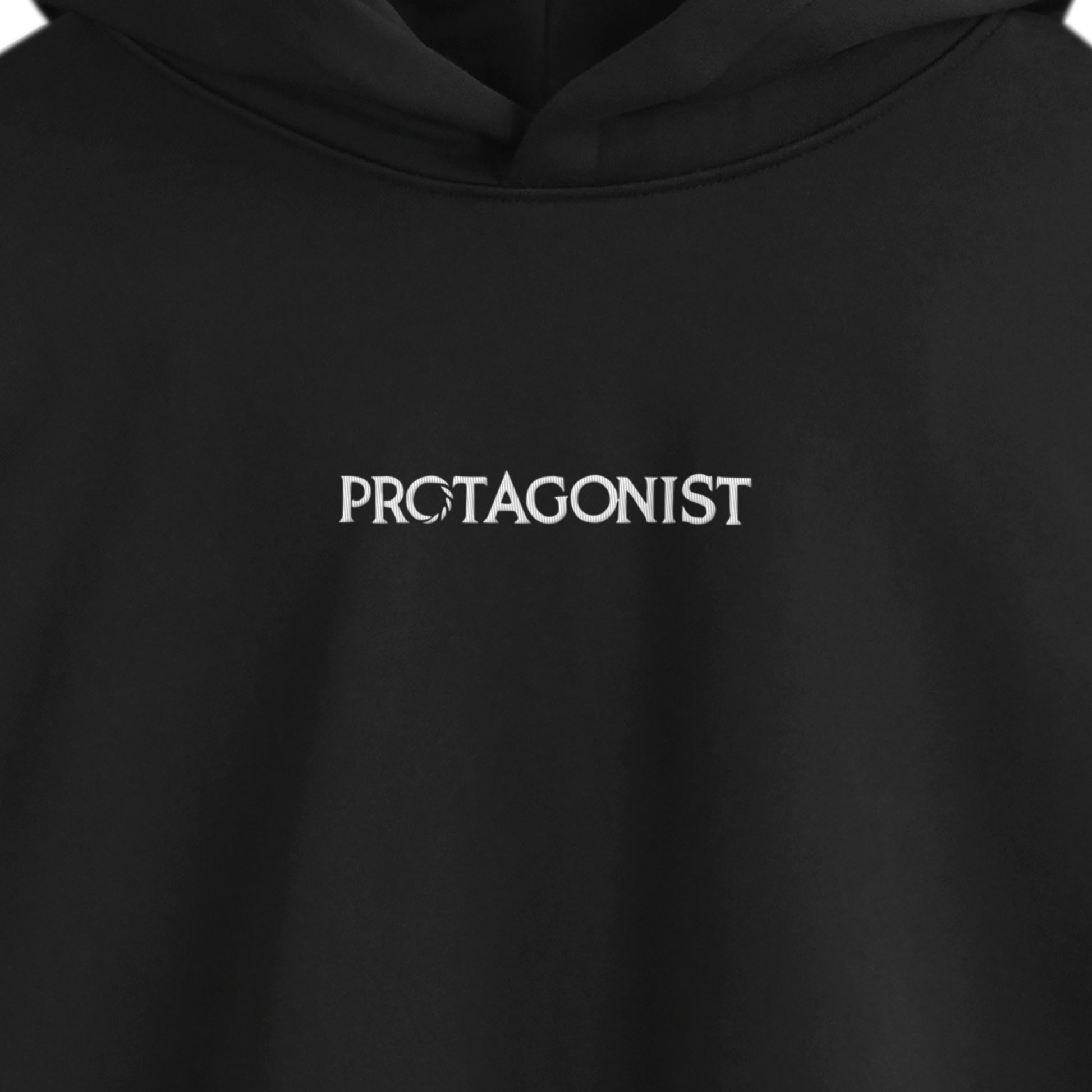 PROTAGONIST刺繍デザインパーカー black image