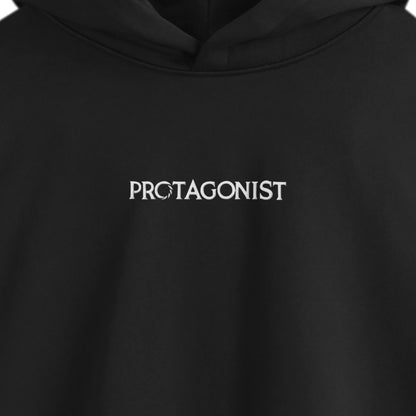 PROTAGONIST刺繍デザインパーカー black image